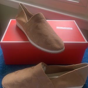 Woman’s Suede Coach Loafers. Size 9 1/2.
